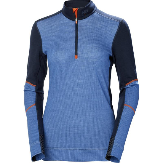 Zdjęcie 1 - Damska koszulka termoaktywna Helly Hansen 75210_595 HH LIFA Merino kolor granatowy