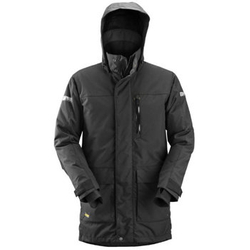 1800 Parka Przeciwdeszczowa Ocieplana AllroundWork 37.5® kolor czarny