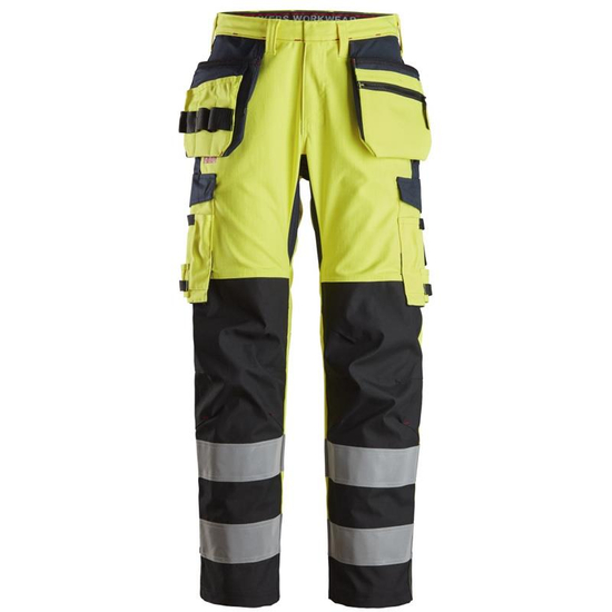 Zdjęcie 1 - Spodnie Odblaskowe ProtecWork z workami kieszeniowymi, wzmocnione, EN 20471/2 Snickers Workwear 62646695