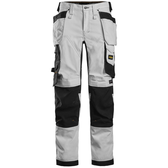 Zdjęcie 1 - 6247 Spodnie Stretch AllroundWork z workami kieszeniowymi – damskie Snickers Workwear białe