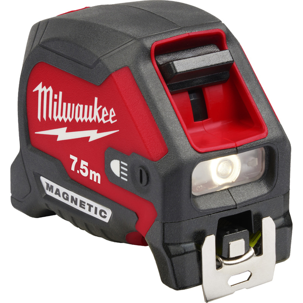 Zdjęcie 2 - Taśma miernicza LED 7,5 m magnetyczna Milwaukee 4932492469