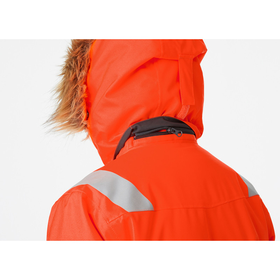 Zdjęcie 6 - Kurtka zimowa odblaskowa Helly Hansen 71393_269 Parka Alna 2.0 kolor pomarańczowy