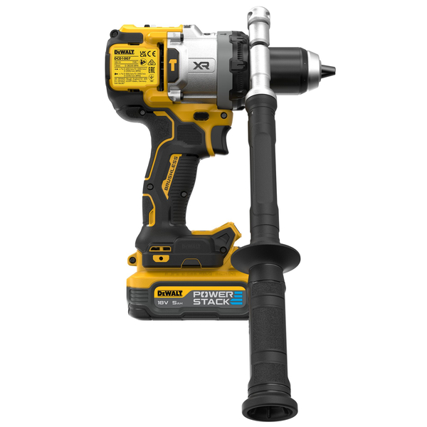 Zdjęcie 5 - Wiertarko-wkrętarka udarowa akumulatorowa DeWalt DCD1007H2T 2x5Ah POWERSTACK 169Nm 18V XR