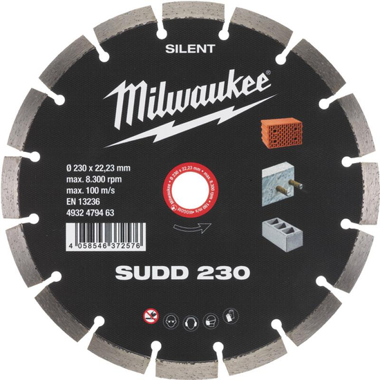 Zdjęcie 1 - Cicha tarcza diamentowa SUDD 230mm 1 szt 4932479463 Milwaukee