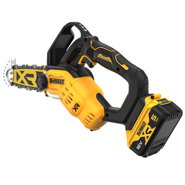 Zdjęcie 5 - Akumulatorowa mini piła łańcuchowa do gałęzi 20cm DeWALT DCMPS520P1-QW 1x5Ah + Torba + Gogle ochronne