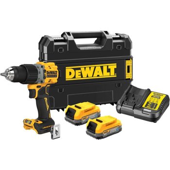 Wiertarko-wkrętarka udarowa akumulatorowa DeWalt DCD805E2T 90Nm 18V XR Powerstack 2x1.7Ah