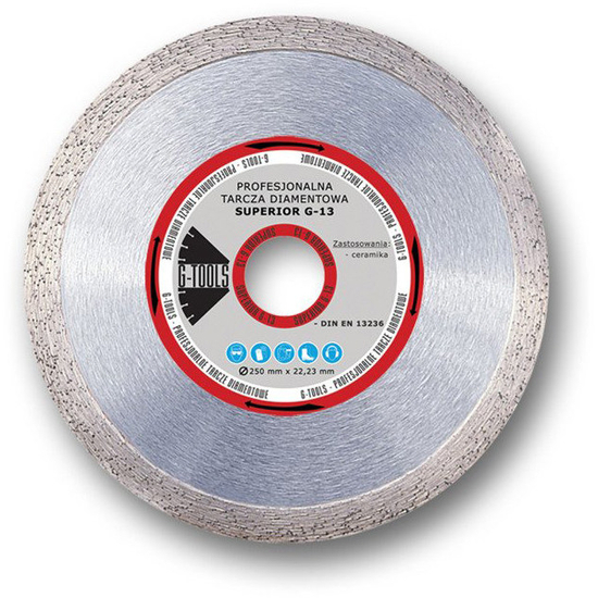 Zdjęcie 1 - Tarcza diamentowa zgrzewana GTools SUPERRIOR G13 HCB250