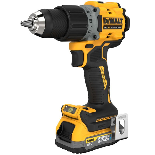 Zdjęcie 2 - Wiertarko-wkrętarka akumulatorowa DeWalt DCD800E2T 90Nm 18V XR Powerstack 2x1.7Ah