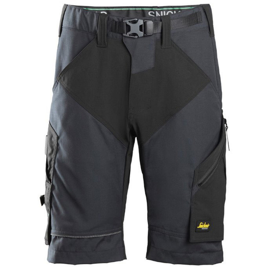 Zdjęcie 1 - 6914 Spodnie Krótkie FlexiWork+ kolor stalowo - czarny Snickers Workwear