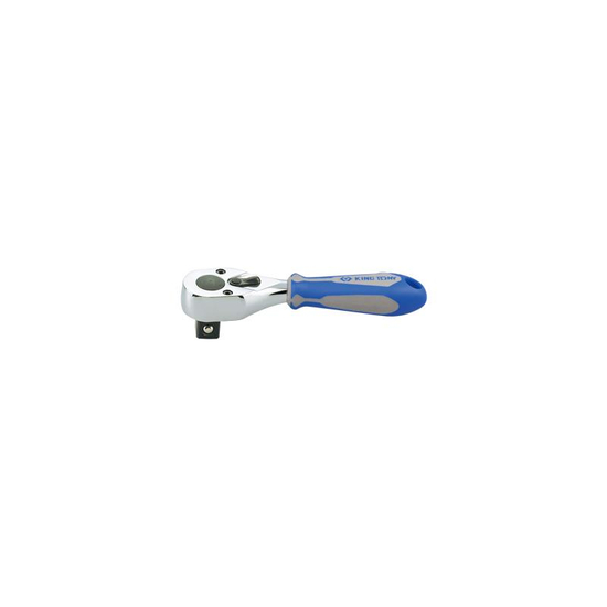 Zdjęcie 1 - GRZECHOTKA MINI 1/2" 64 ZĘBY 120mm UCHWYT GUMOWY 4760-05G King Tony