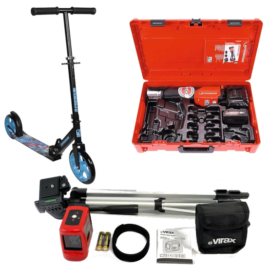 Zdjęcie 1 - Rothenberger ROMAX 4000 Zaciskarka do rur w walizce Rocase / 18 V 4.0 Ah + Laser i Smartwatch