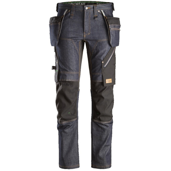 Zdjęcie 1 - 6955 Spodnie Denim FlexiWork z workami kieszeniowymi Snickers Workwear