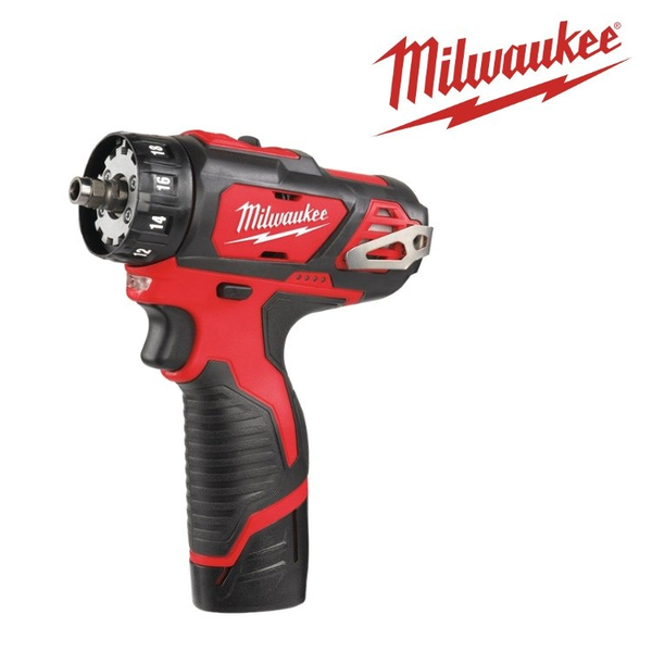 Zdjęcie 7 - Wiertarko-wkrętarka akumulatorowa Milwaukee M12 BDDXKIT-202C 32Nm 12V 2x2Ah 4933447836