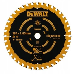 TARCZA PILARSKA EXTREME 184x16 40z DEWALT DT10303