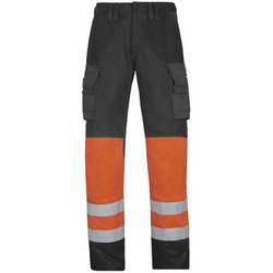 3833 Spodnie Odblaskowe, EN 20471/1 (kolor czarno-pomarańczowy) Snickers Workwear