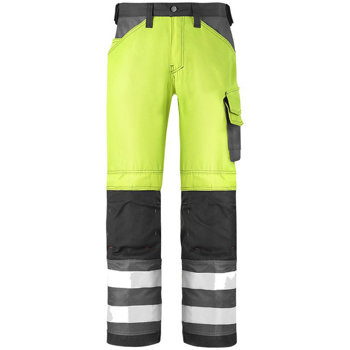 Spodnie odblaskowe, EN 471/2 (kolor: żółto-czarne) Snickers Workwear