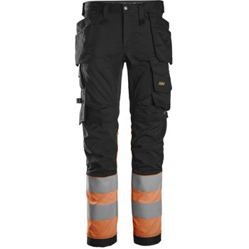 Spodnie Odblaskowe Stretch z workami kieszeniowymi, EN 20471/1 Snickers Workwear 62340455