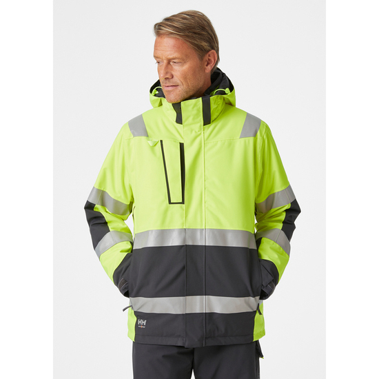 Zdjęcie 3 - Kurtka zimowa odblaskowa Helly Hansen 71392_369 Parka Alna 2.0 kolor żółty