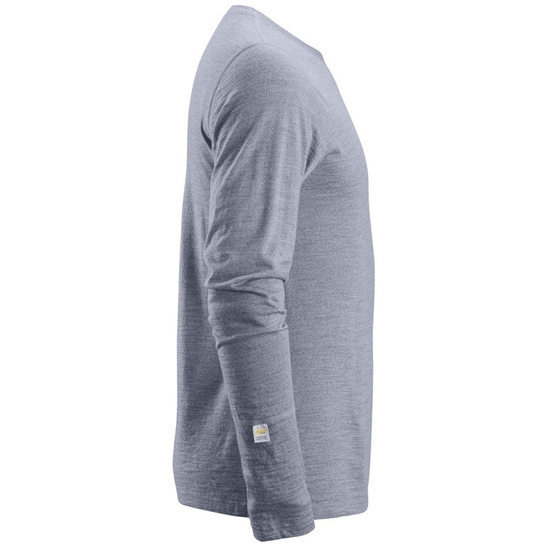Zdjęcie 2 - 2427 T-shirt wełniany AllroundWork - długi rękaw Snickers Workwear szary