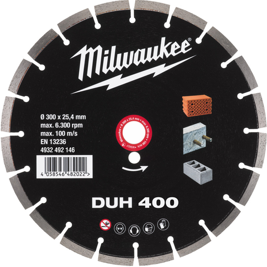 Zdjęcie 1 - Tarcza diamentowa DUH 300 mm Milwaukee 4932493331
