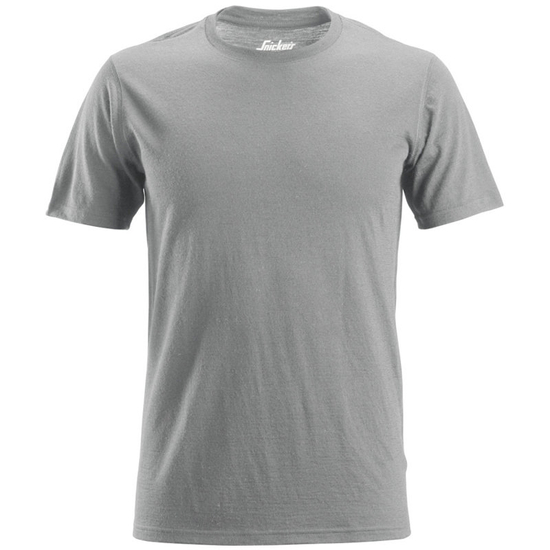 Zdjęcie 1 - 2527 T-shirt wełniany AllroundWork Snickers Workwear jasnoszary