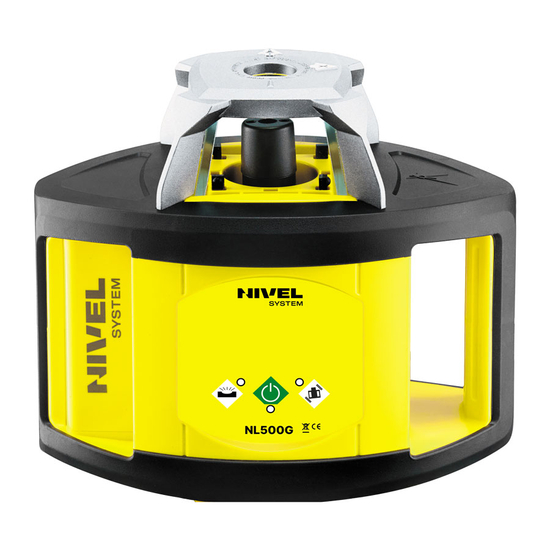 Zdjęcie 3 - Rotacyjny niwelator laserowy Nivel System NL500G DIGITAL z wiązką zieloną + statyw SJJ1 + łata laserowa LS-24