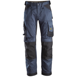 Nawigacja zdjęcie 1 - 6351 Spodnie stretch AllroundWork+ luźno dopasowane Snickers Workwear granatowe