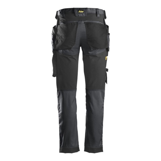 Zdjęcie 2 - 6241 Spodnie Stretch AllroundWork z workami kieszeniowymi kolor stalowo - czarny