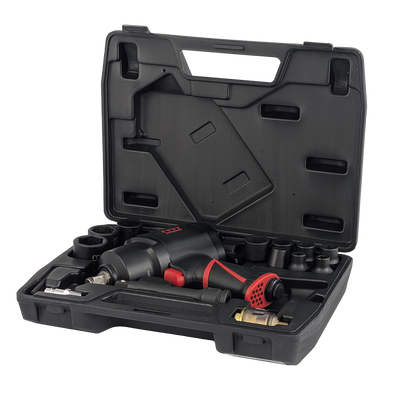 Klucz udarowy pneumatyczny z zestawem nasadek 1/2" 1627Nm NC-4255Q-KIT Mighty Seven M7
