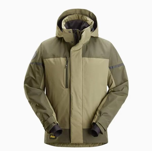 Zdjęcie 1 - 1112 Kurtka przeciwdeszczowa, ocieplana AllroundWork Snickers Workwear Kolor: Khaki Green