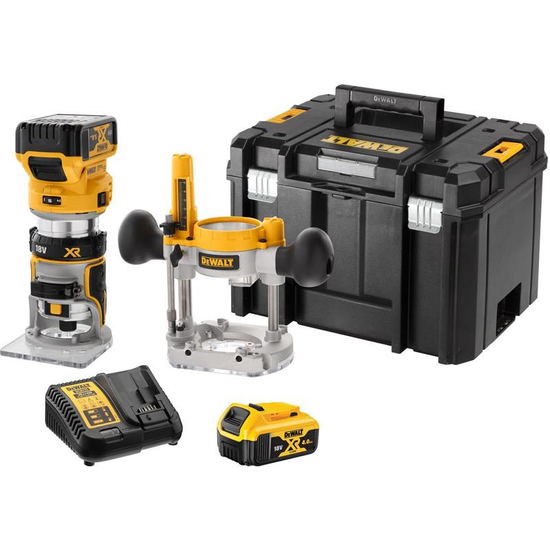 Zdjęcie 1 - Frezarka górnowrzecionowa akumulatorowa DeWalt DCW604P2 8mm 18V XR 2x5Ah