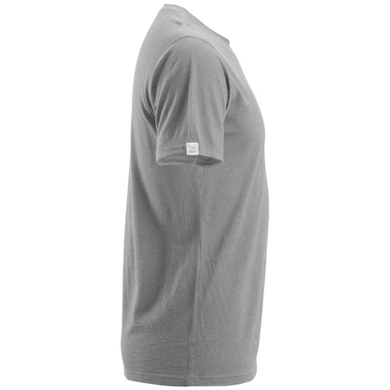 Zdjęcie 2 - 2527 T-shirt wełniany AllroundWork Snickers Workwear jasnoszary