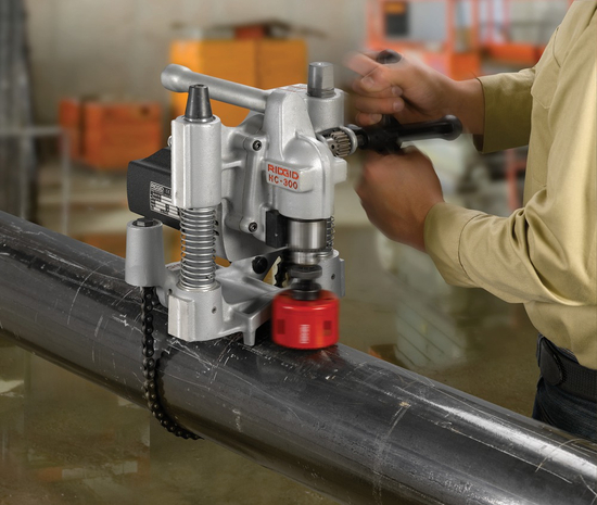 Zdjęcie 2 - Wiertarka otwornica do rur narzędzie do wycinania otworów  Ridgid HC-300 3” 1200W 76787