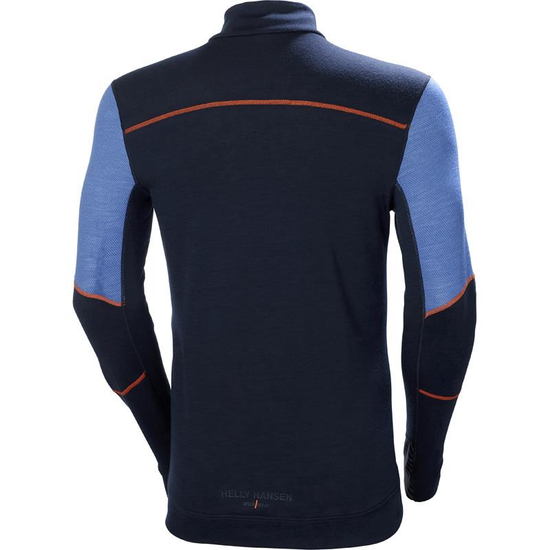 Zdjęcie 2 - Koszulka termoaktywna Helly Hansen 75107_595 HH LIFA Merino kolor granatowy