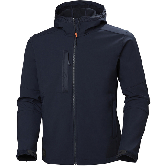 Zdjęcie 1 - Kurtka Helly Hansen 74230_590 KENSINGTON HOODED SOFTSHELL JACKET kolor granatowy