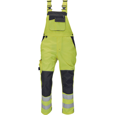 KNOXFIELD HI-VIS Spodnie ogrodniczki (kolor żółty) Cerva 0302032870