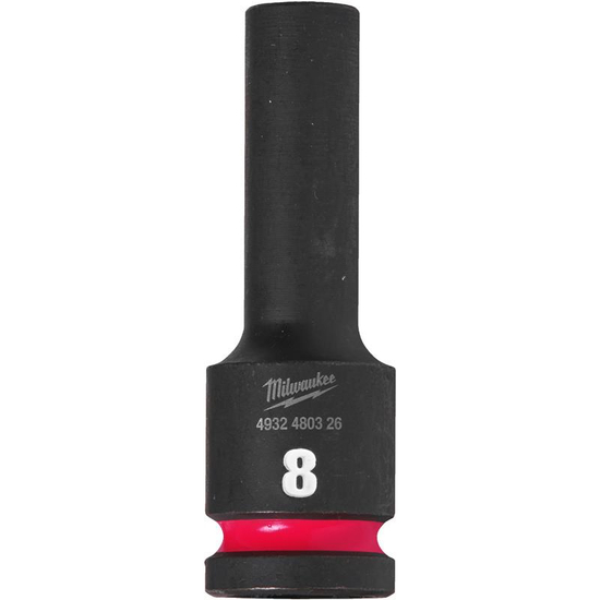 Zdjęcie 1 - Nasadka udarowa HEX 1/2" długa 8 mm Milwaukee 4932480326