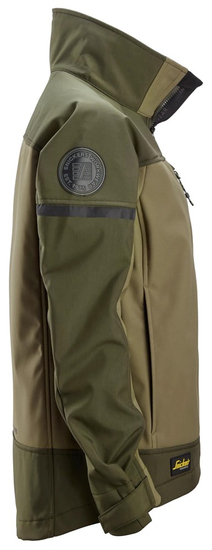 Zdjęcie 3 - 1276 Damska Kurtka softshell stretch AllroundWork Snickers Workwear kolor Khaki Green