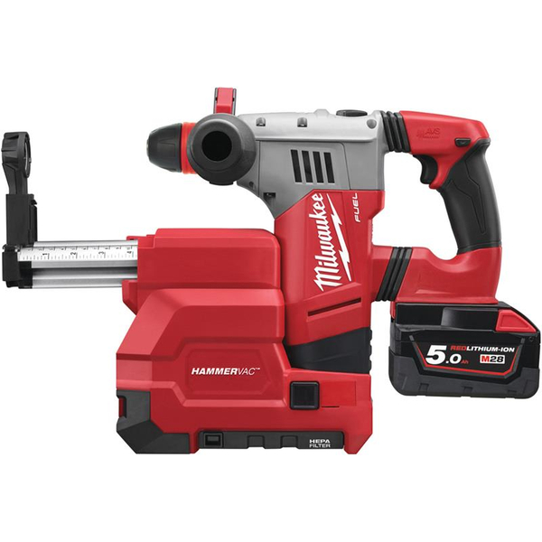 Zdjęcie 1 - Młotowiertarka akumulatorowa Milwaukee M28 CHPXDE-502C SDS-Plus 4.1J 28V 2x5Ah 4933448015