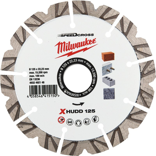 Zdjęcie 1 - Tarcza Speedcross Premium XHUDD 125mm Milwaukee 4932492148