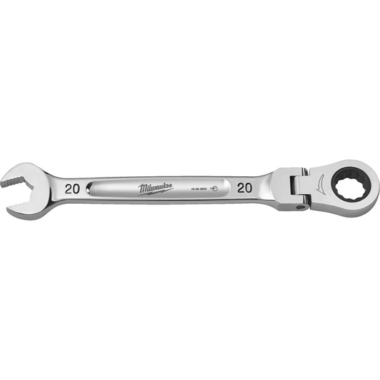 Zdjęcie 1 - Klucz płasko-oczkowy MAXBITE™ z ruchomą główką grzechotki 20 mm - 1 szt. Milwaukee 4932480193