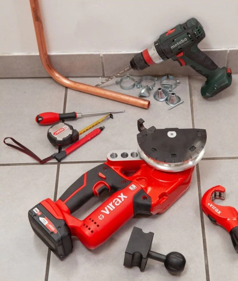 Zdjęcie 9 - Giętarka akumulatorowa 18V Ministem® do miedzi 251780 3/8-1/2-5/8-3/4-7/8" + Obcinak VIRAX ZR 35