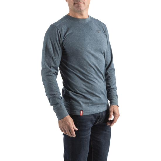 Zdjęcie 4 - HTLSBLU-XL T-shirt z długim rękawem - niebieski Milwaukee 4932492996