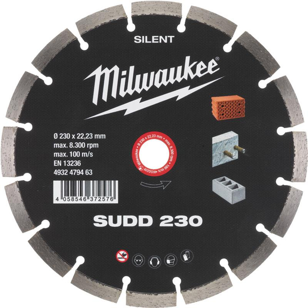 Zdjęcie 1 - Cicha tarcza diamentowa SUDD 230mm 1 szt 4932479463 Milwaukee