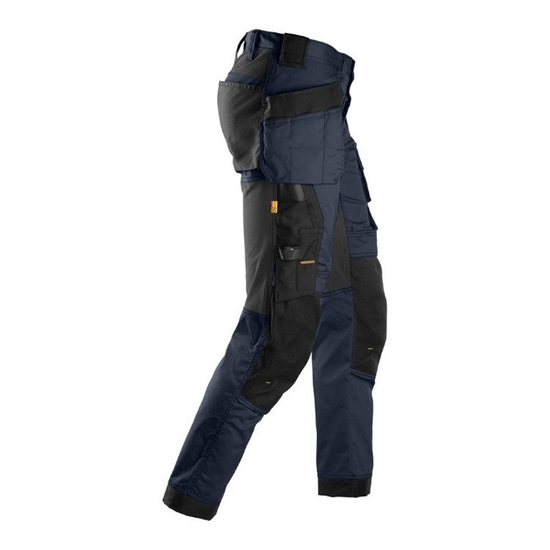 Zdjęcie 4 - 6241 Spodnie Stretch AllroundWork z workami kieszeniowymi kolor granatowo - czarny