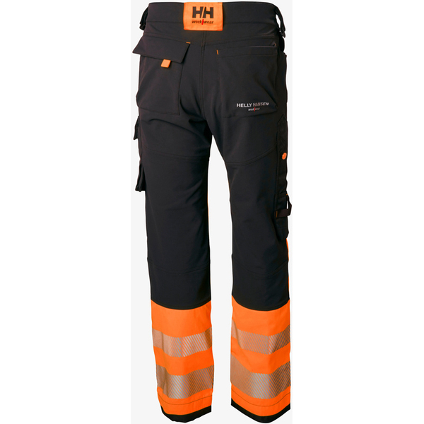 Zdjęcie 2 - Spodnie odblaskowe Helly Hansen 77471_269 ICU HI VIS CONSTRUCTION PANT CL 1 kolor pomarańczowy