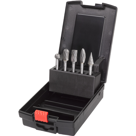 Zdjęcie 1 - Zestaw frezów do metalu z TCT 6x12,7mm - 5 szt Milwaukee 4932493576