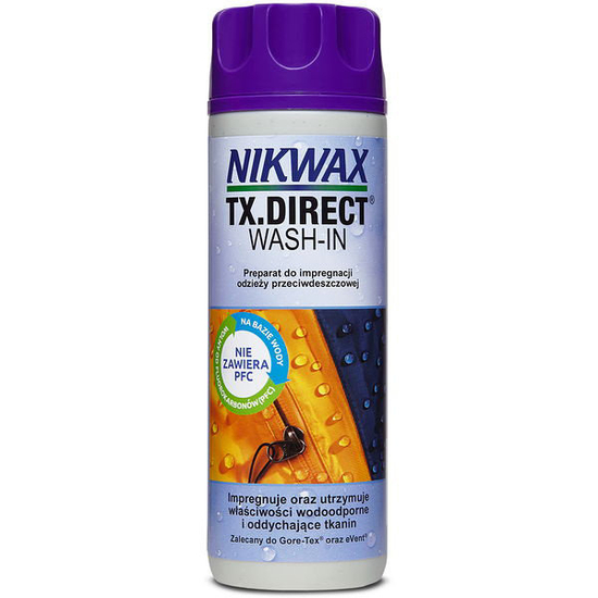 Zdjęcie 1 - Preparat do impregnacji odzieży przeciwdeszczowej TX.Direct® Wash-In 300ml Nikwax 251P01