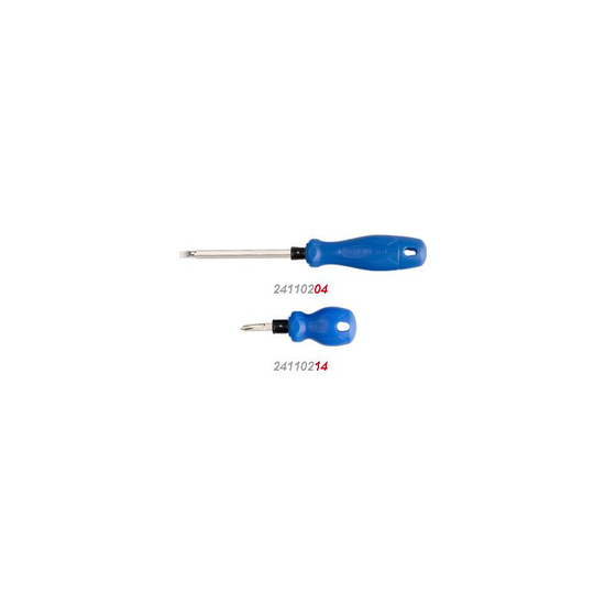 Zdjęcie 1 - WKRĘTAK DWUSTRONNY KRZYŻAKOWY PH2 + PŁASKI 6,5 x 1,2mm x 38mm 24110214 King Tony