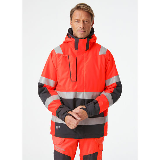 Zdjęcie 2 - Kurtka zimowa odblaskowa Helly Hansen 71392_169 Parka Alna 2.0 kolor czerwony